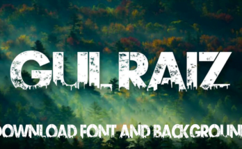 urban jungle font and background